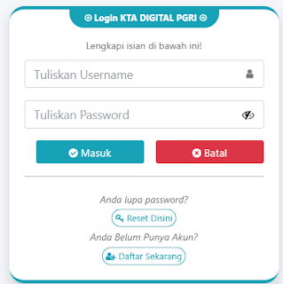 Register PGRI Gunung Mas - Persatuan Guru Republik Indonesia Cabang Gunung Mas